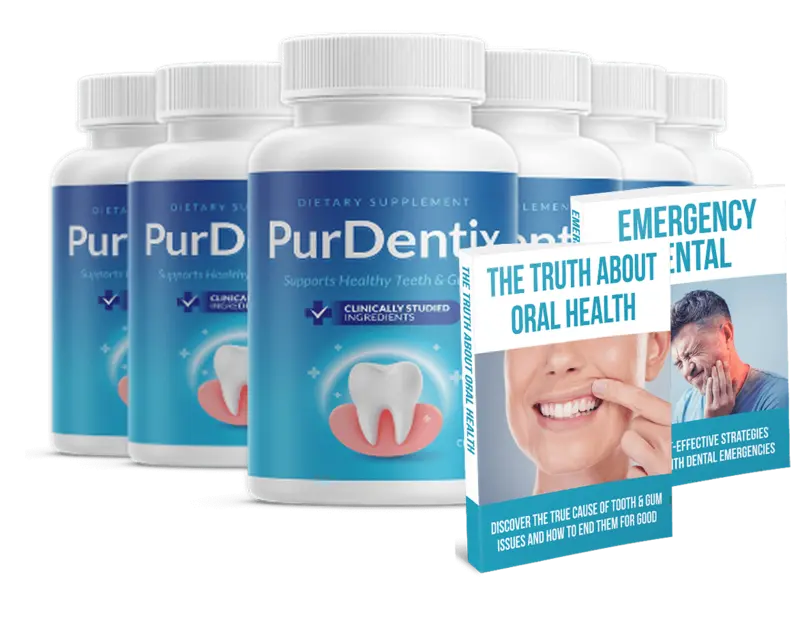 PurDentix six bottle oral wellness supplement package